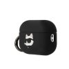 Karl Lagerfeld KLAP2RUNCHK AirPods Pro 2 (2022/2023) cover czarny/black Silicone Choupette Head 3D